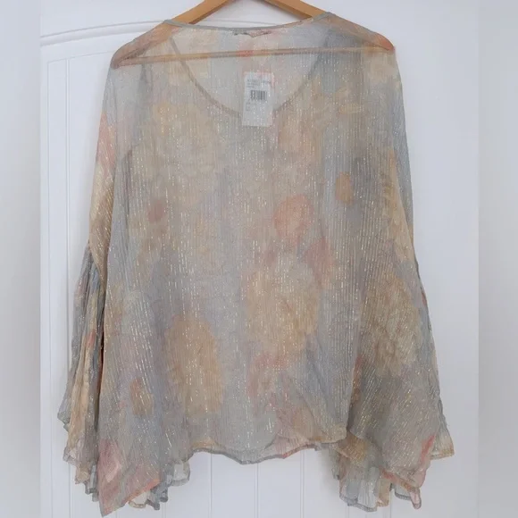 MES DEMOISELLES RUFFLED PRINTED BLOUSE IN MULTICOLOR - Picture 2 of 7